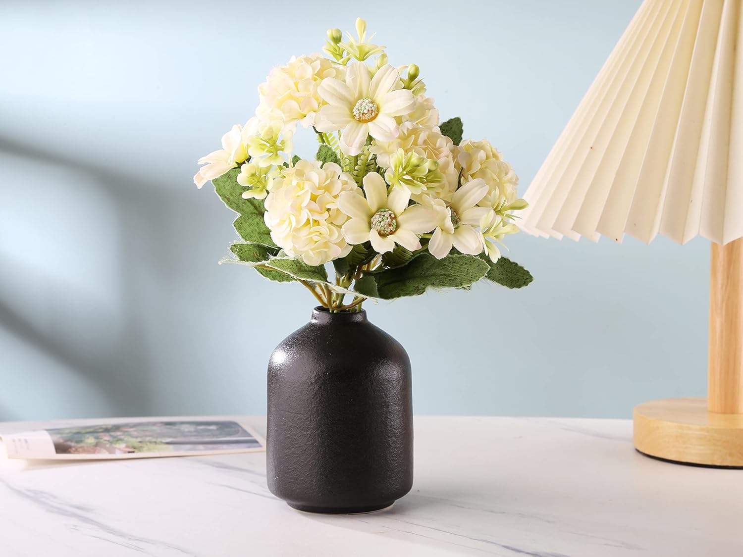 Modern Minimalist Ceramic Vase in Black