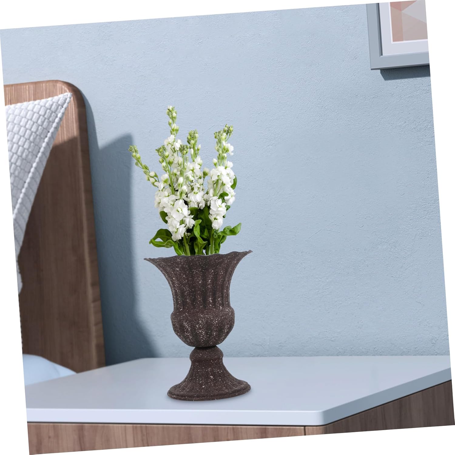 Elegant Dried Flower Vase Wrought Iron Flowerpot for Home and Garden