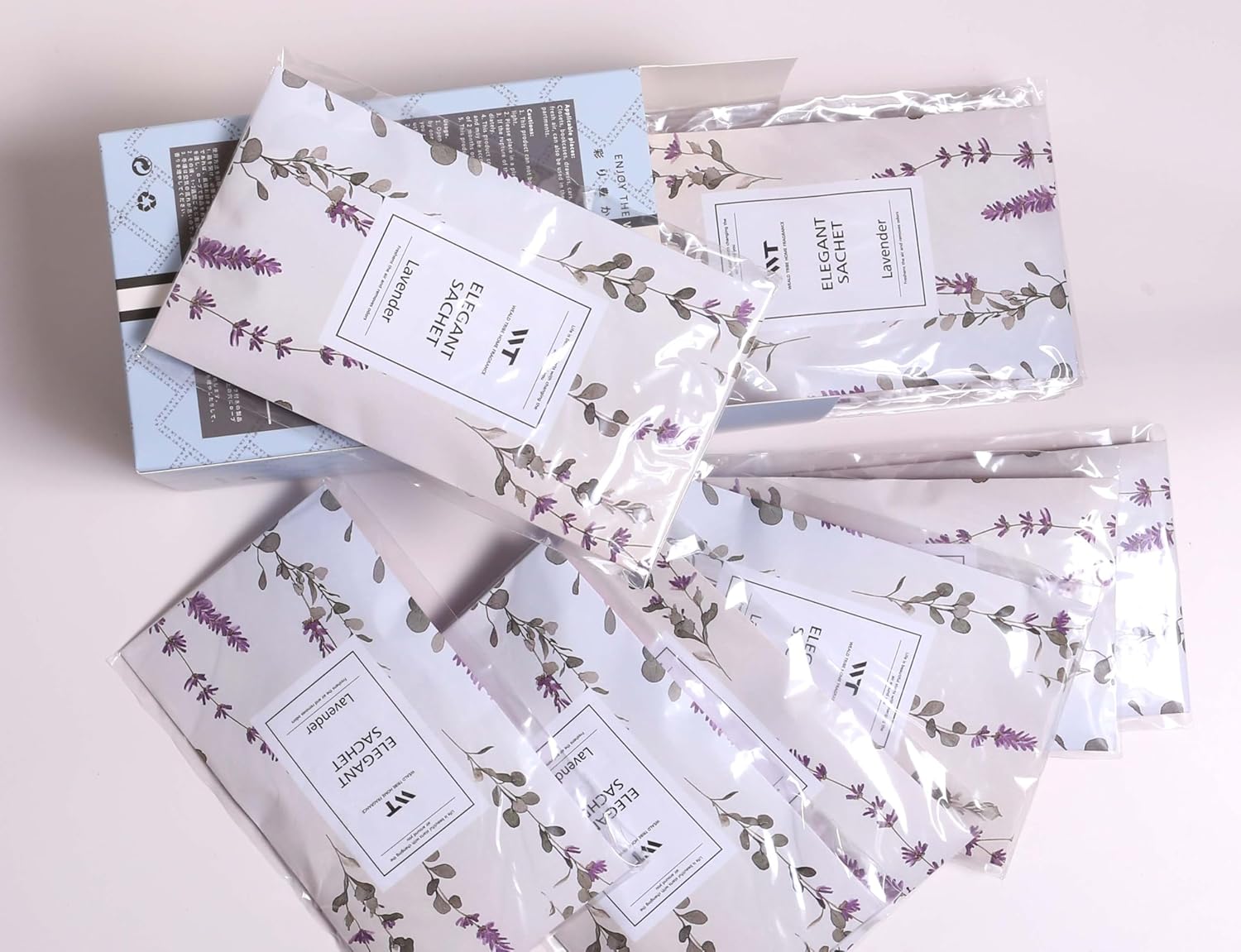 WEALD TRIBE 12 Pack Linen Scented Sachets for Closet Drawer Deodorizer