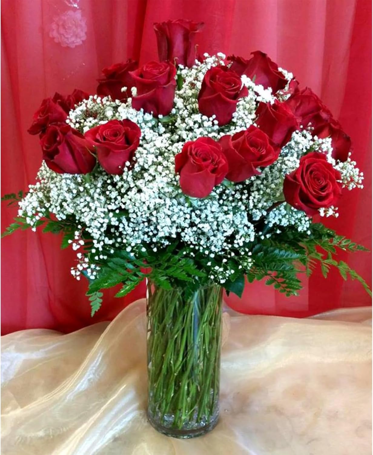 WGVI Clear Glass Cylinder Vases 6 Pcs 4 W x 12 H