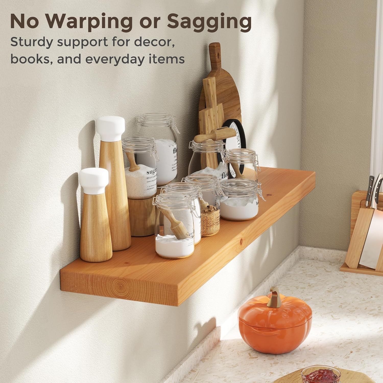 Axeman 36 Inch Floating Shelves Set of 2