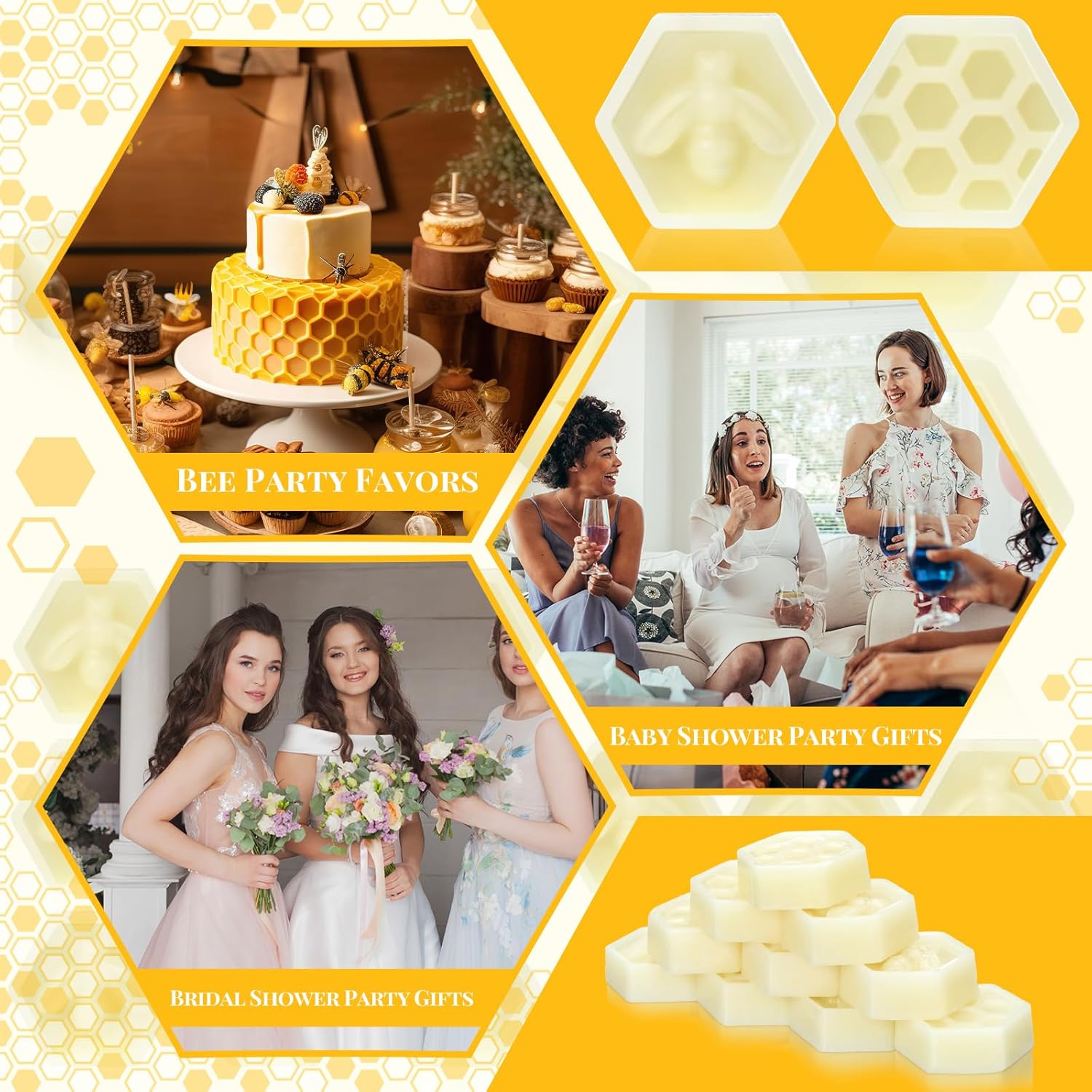 24 Pcs Natural Beeswax Scented Wax Melts Variety Pack