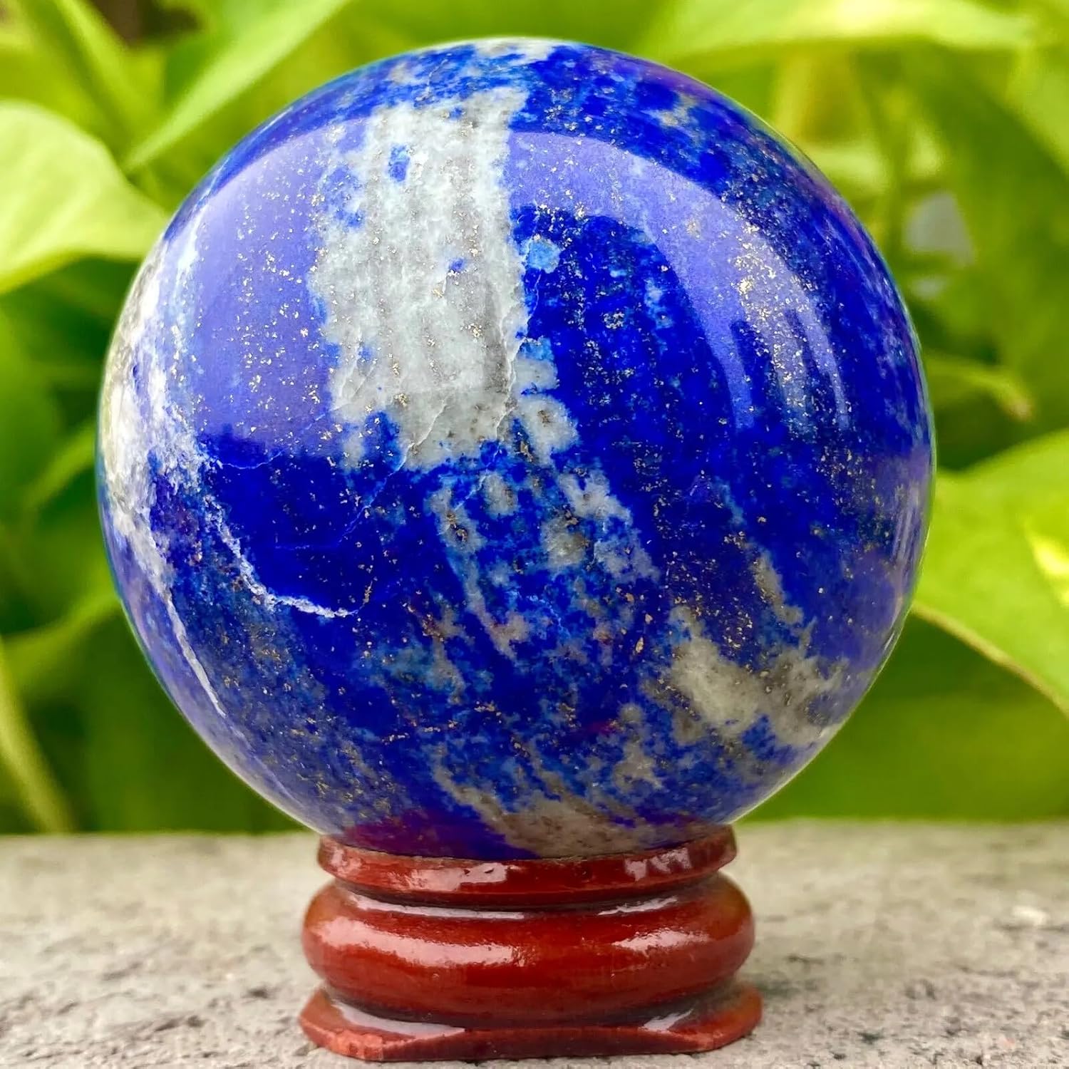 AtkitS Lapis Lazuli Crystal Ball Reiki Energy Stone 400-500g