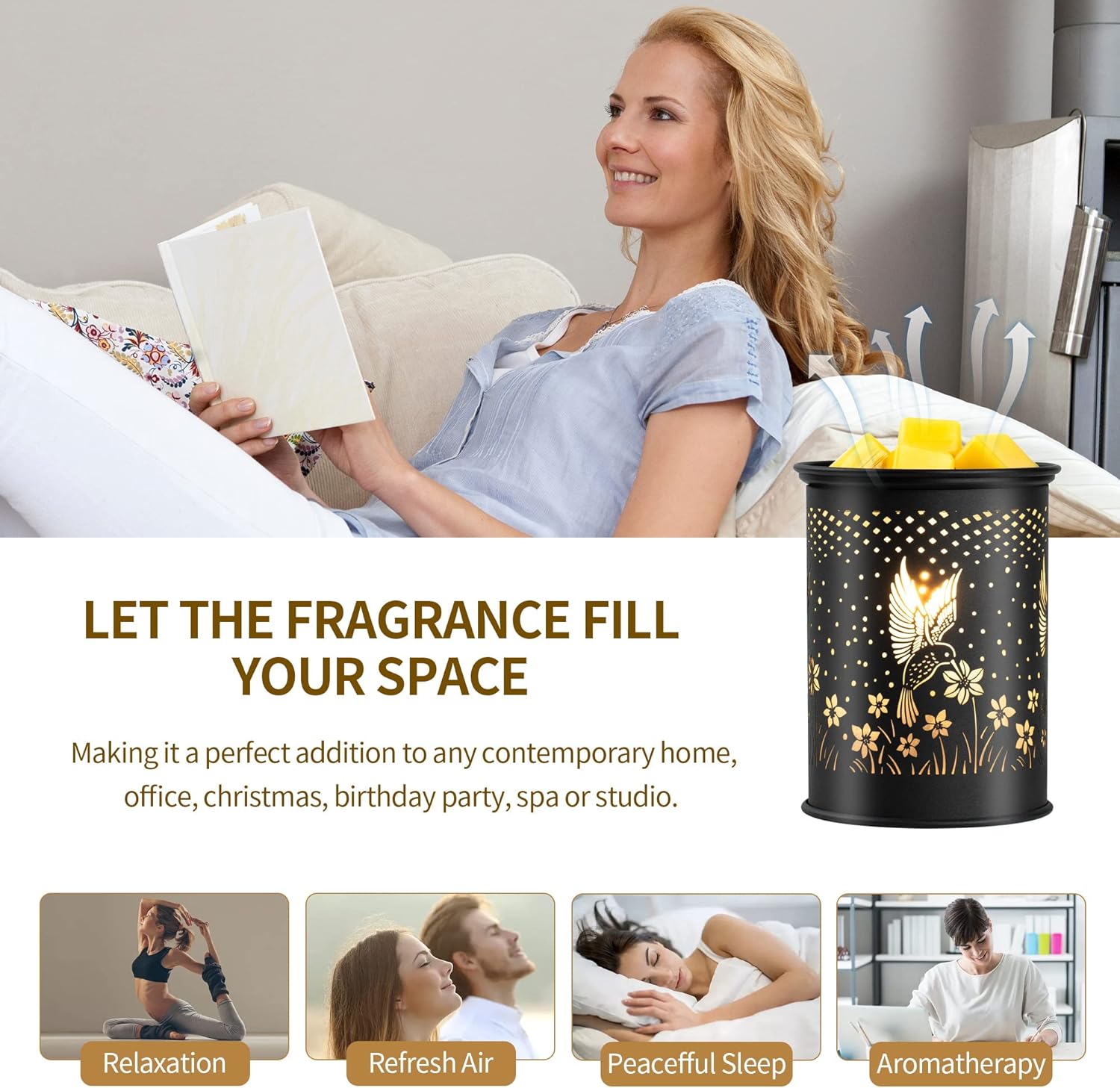 Mocosa Wax Melt Warmer with Hummingbird Design