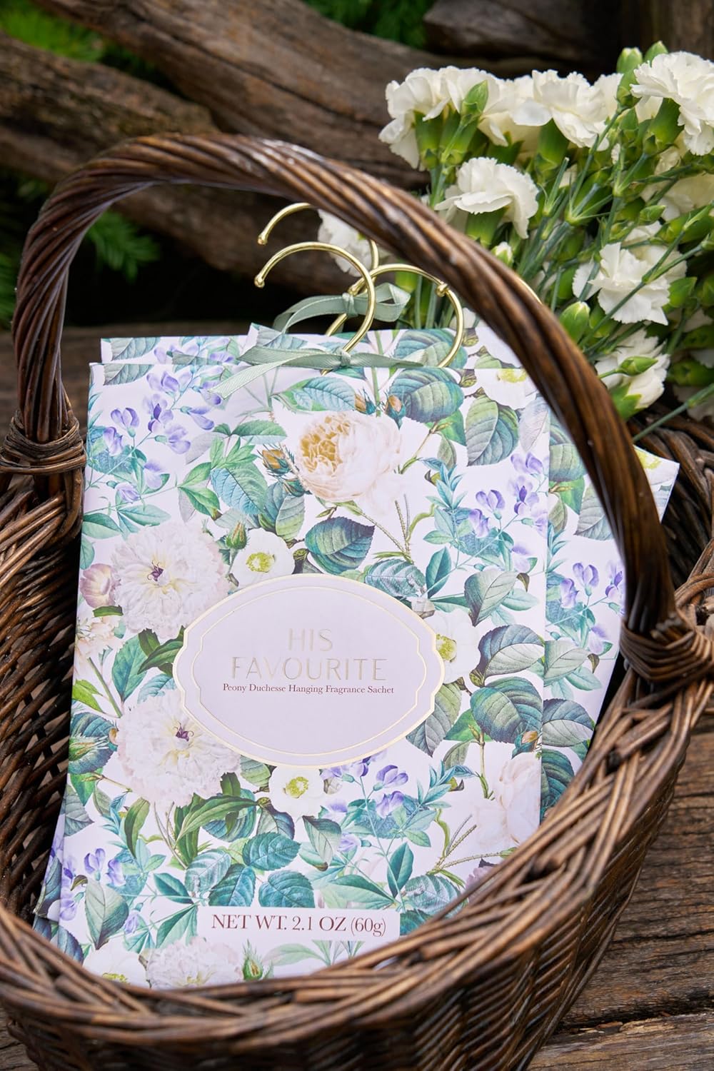 Peony Duchess Scented Sachets for Closets Pack of 4