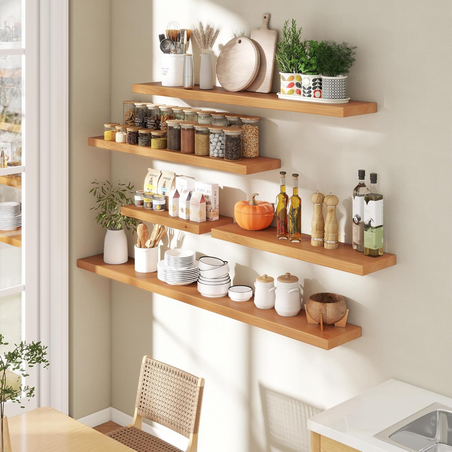 Axeman 36 Inch Floating Shelves Set of 2