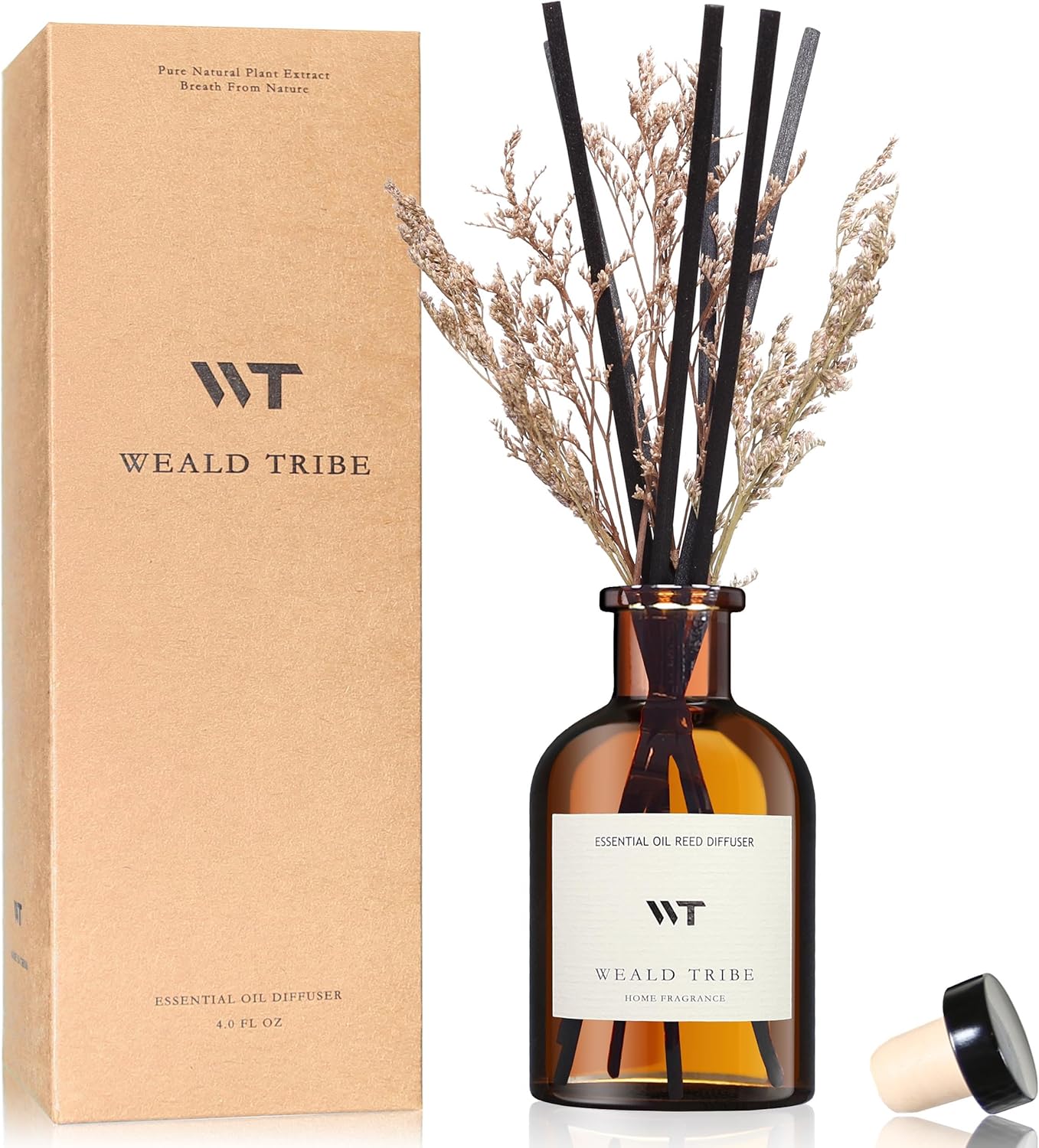 WEALD TRIBE Reed Diffuser Set Vanilla Cinnamon Scent