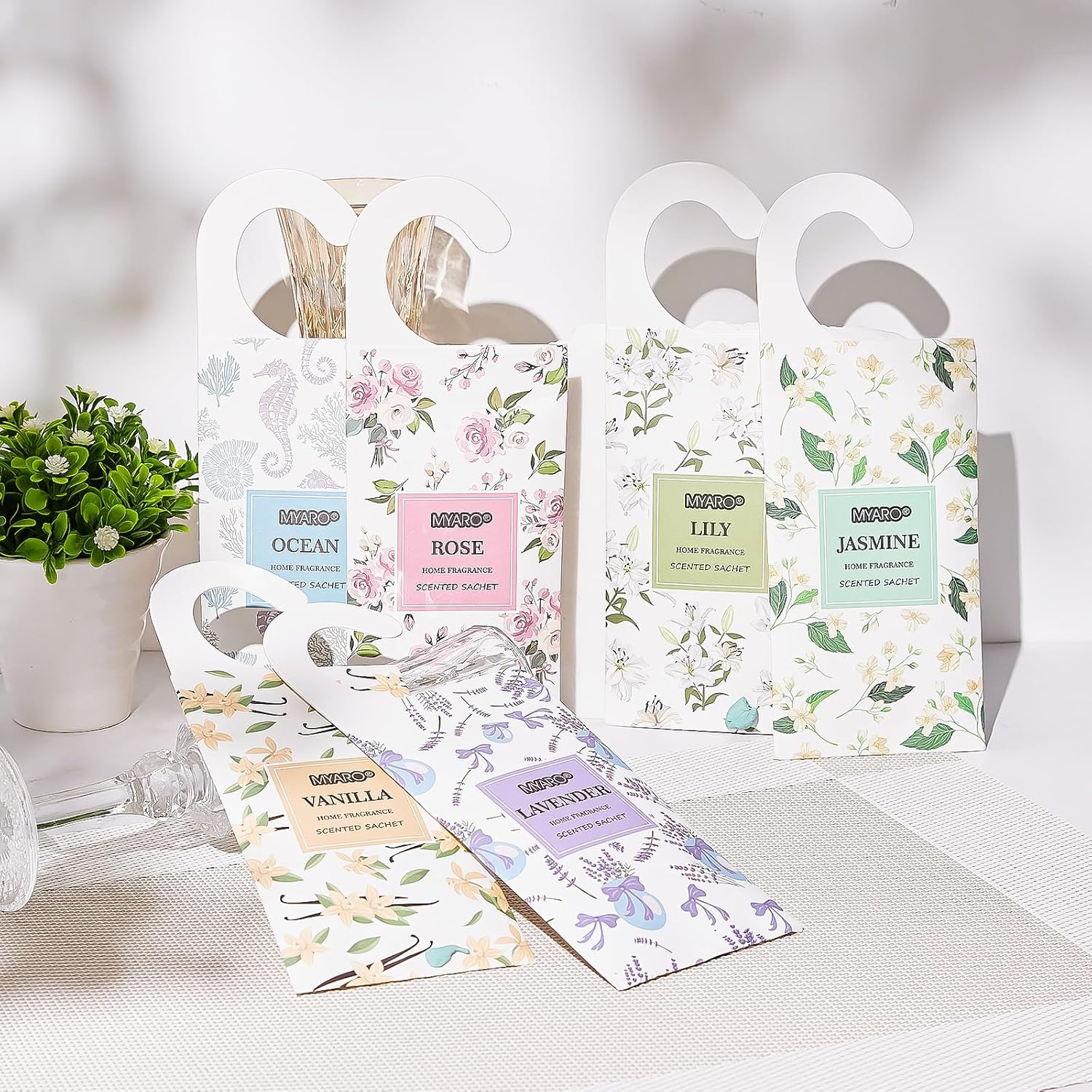 MYARO 12 Pack Scented Sachets for Closets and Drawers