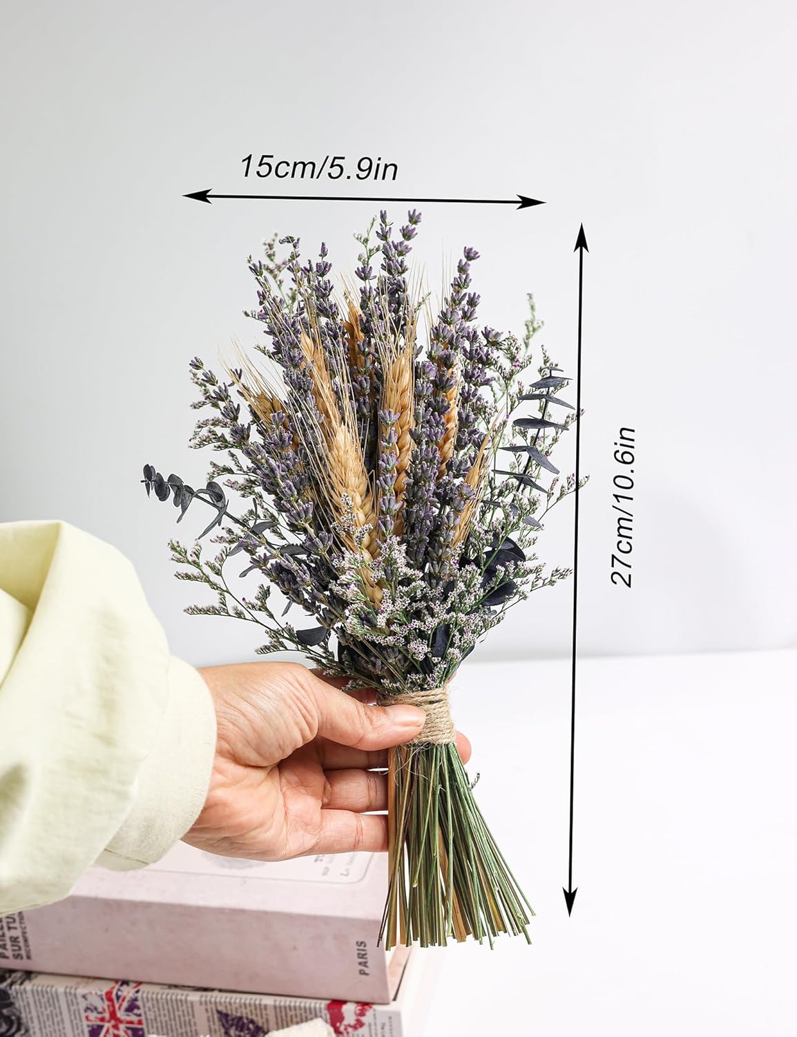 Lavender Bouquets with Ceramic Vases Wedding Decor
