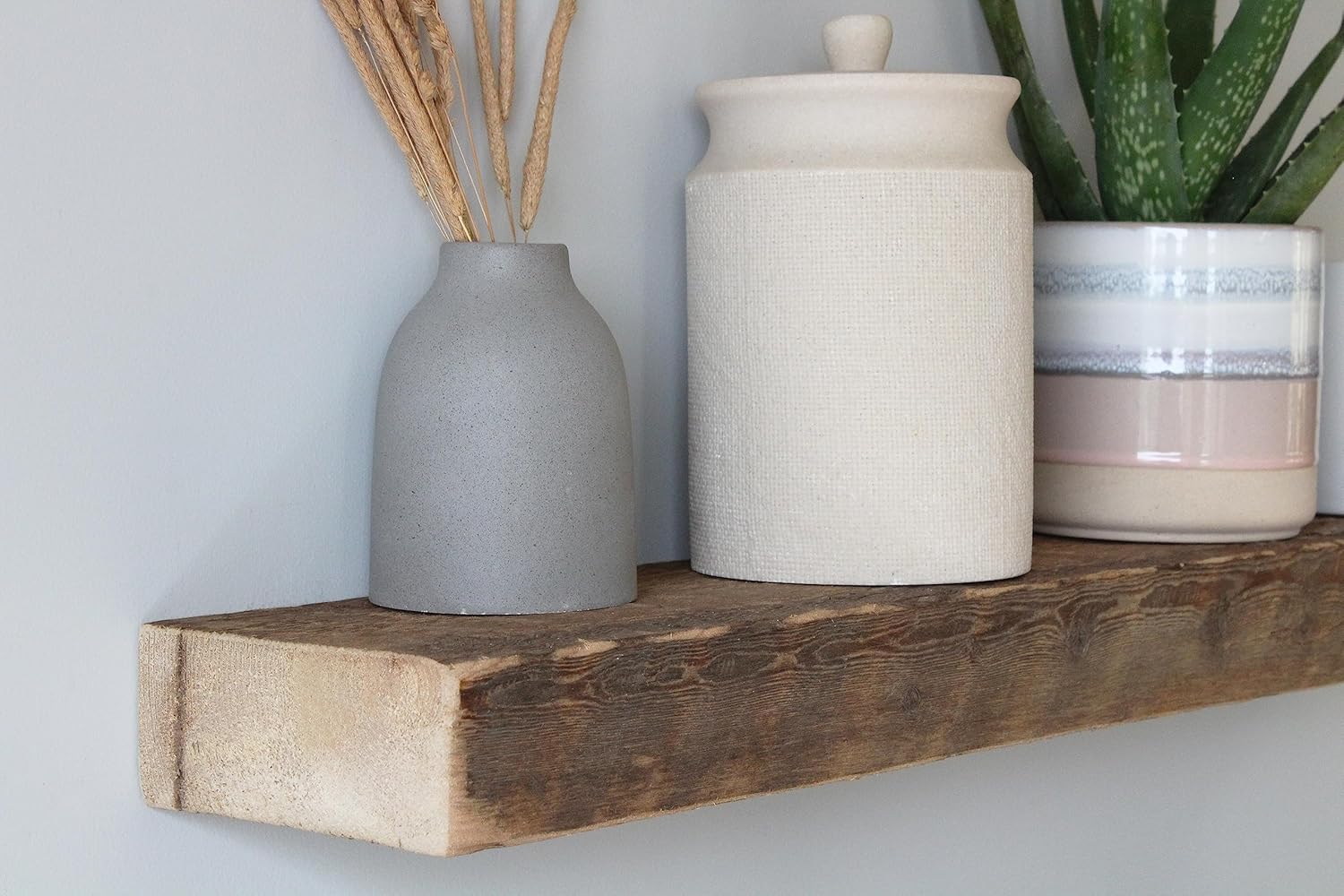 Urban Legacy Reclaimed Barnwood Floating Shelves Set of 2