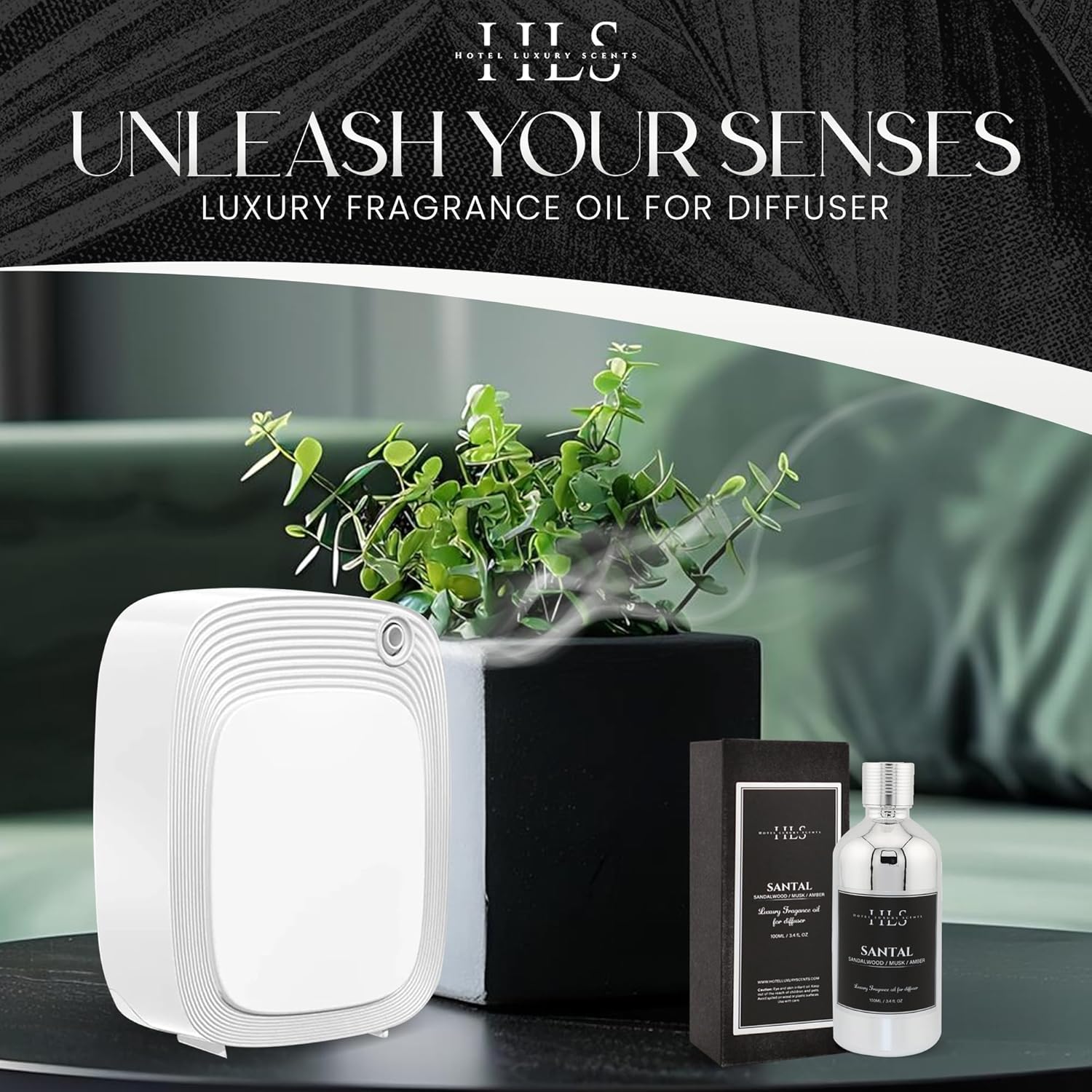 Santal Essential Oils for Diffusers 100ml Luxury Scent Blend