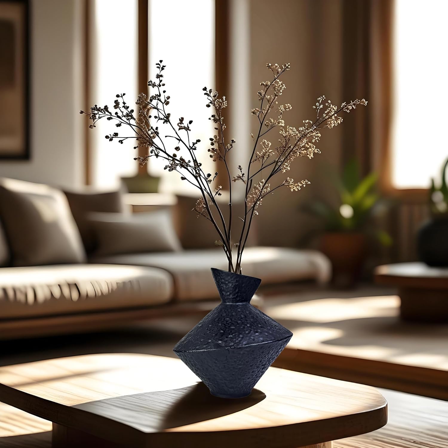 Cast Iron Decorative Vase 886 H Black