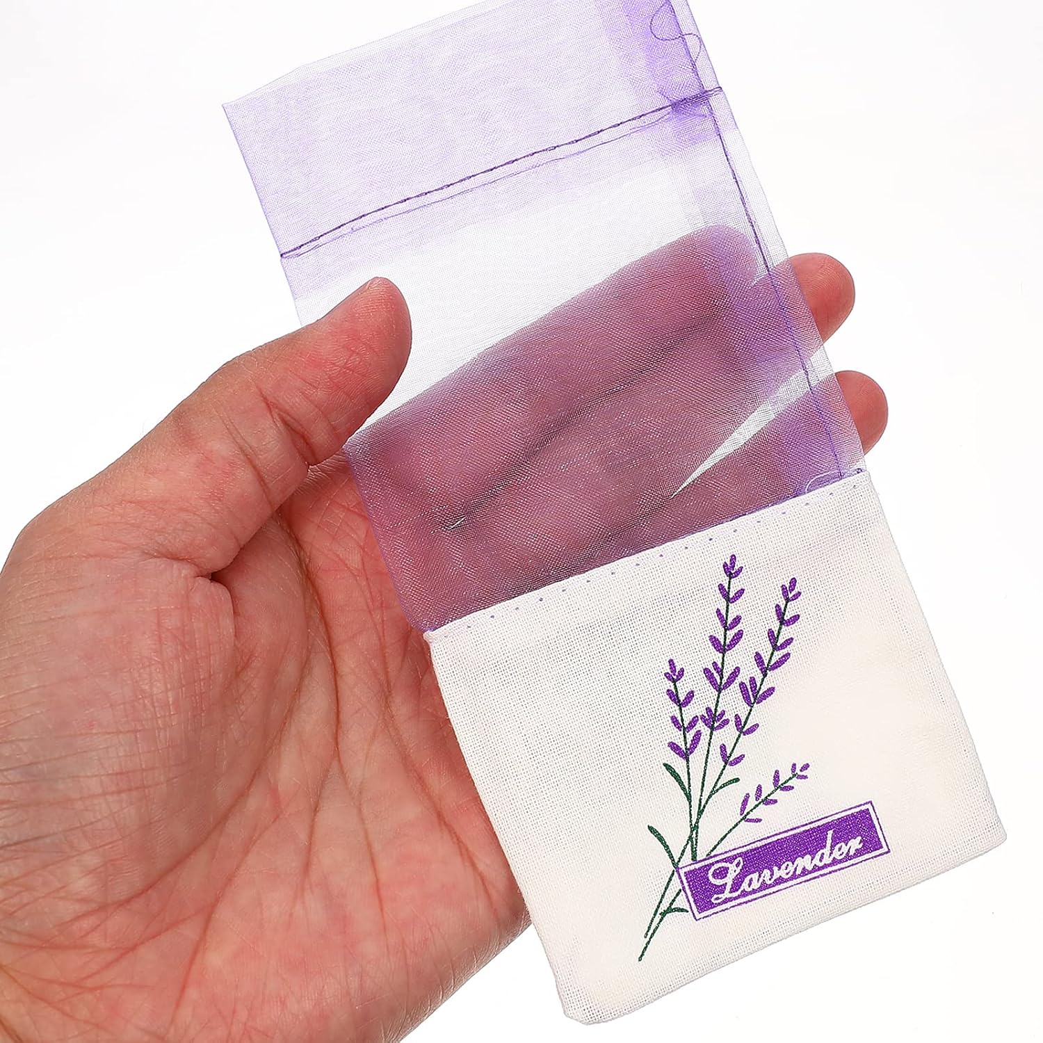 Lavender Sachet Bags 30pcs Set with Flower Print