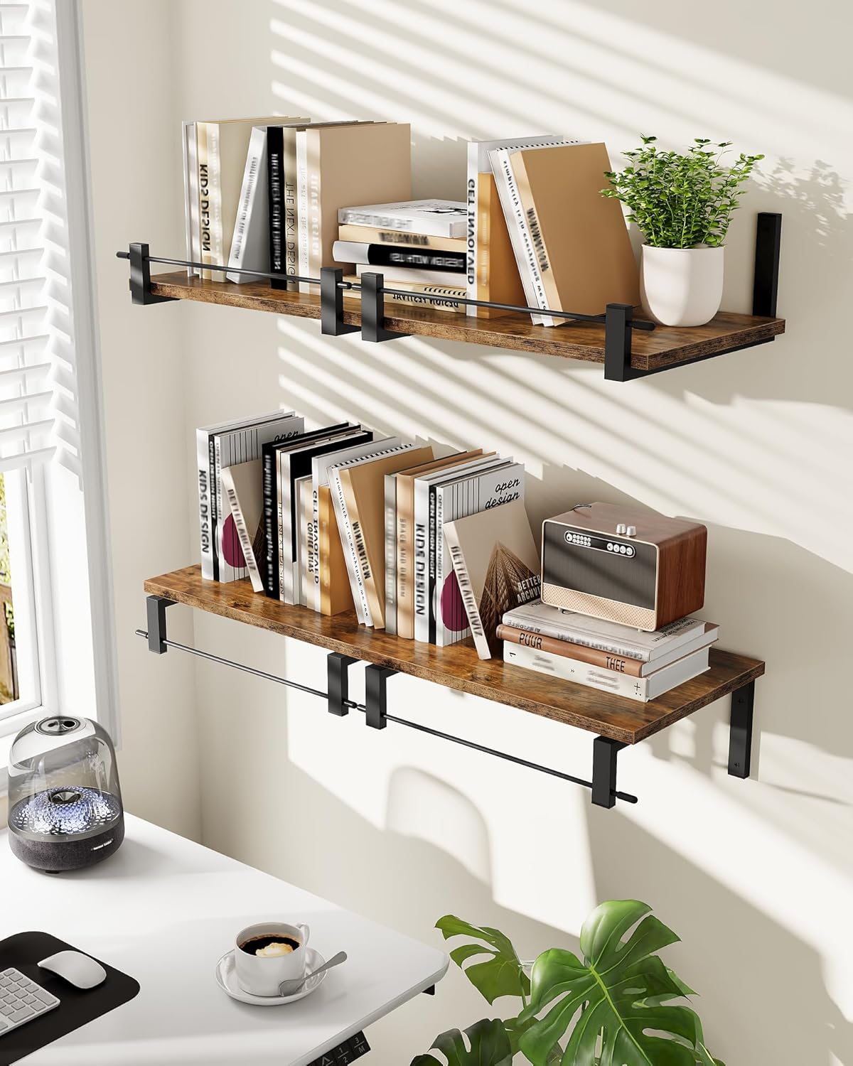CHOEZON Floating Shelves Set of 2 12 Inch Deep