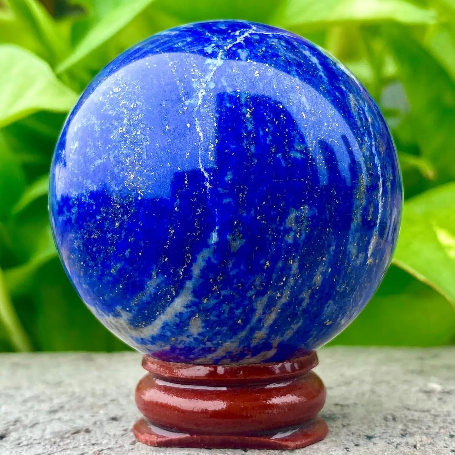 AtkitS Lapis Lazuli Crystal Ball Reiki Energy Stone 400-500g
