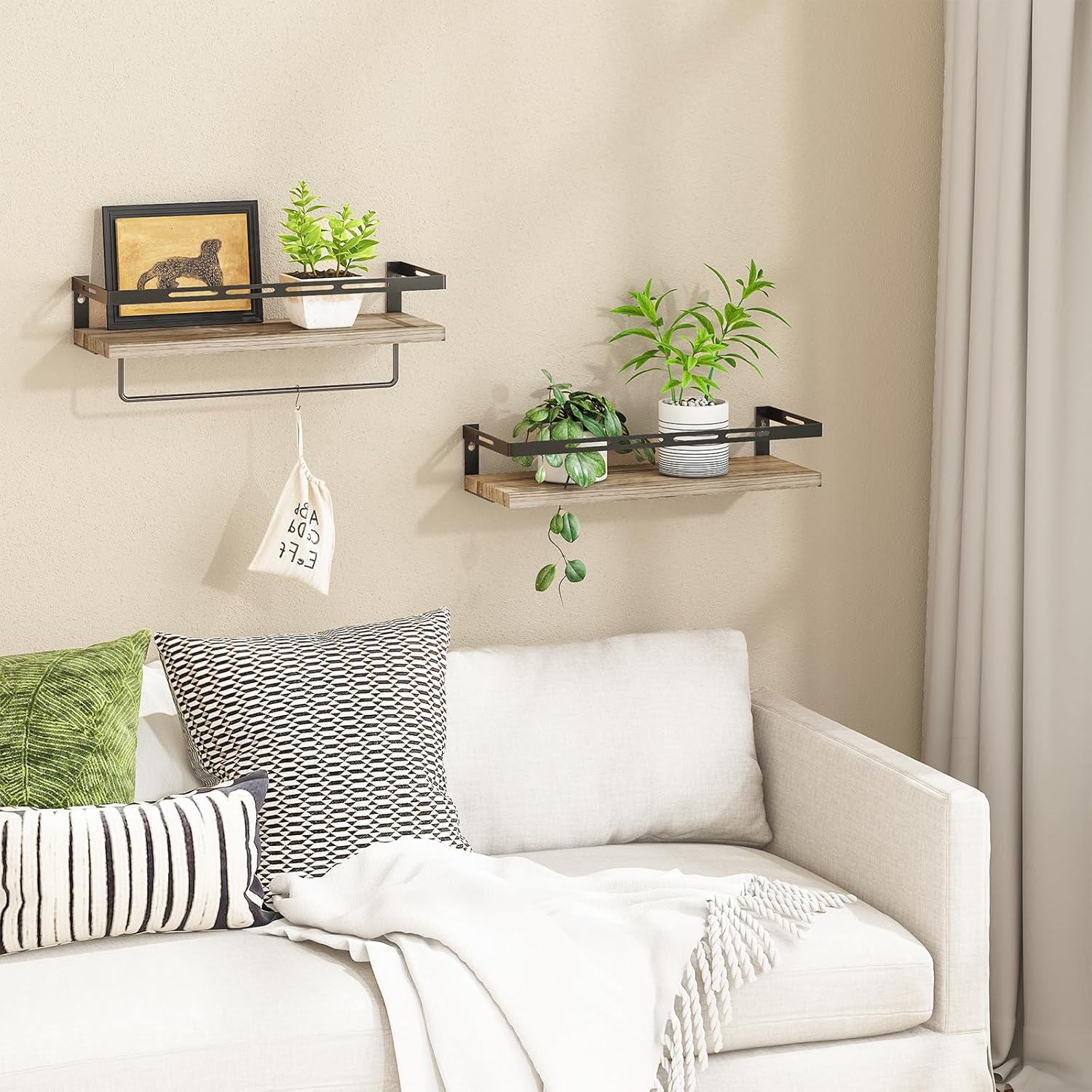 YGEOMER Floating Shelves for Bathroom Organizer Over Toilet