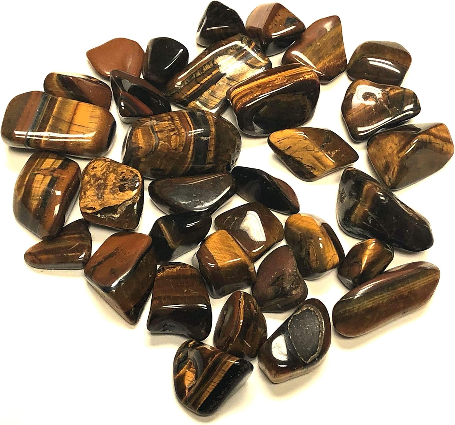 Zentron Crystal Collection Tumbled Golden Tiger Eye 3 lbs