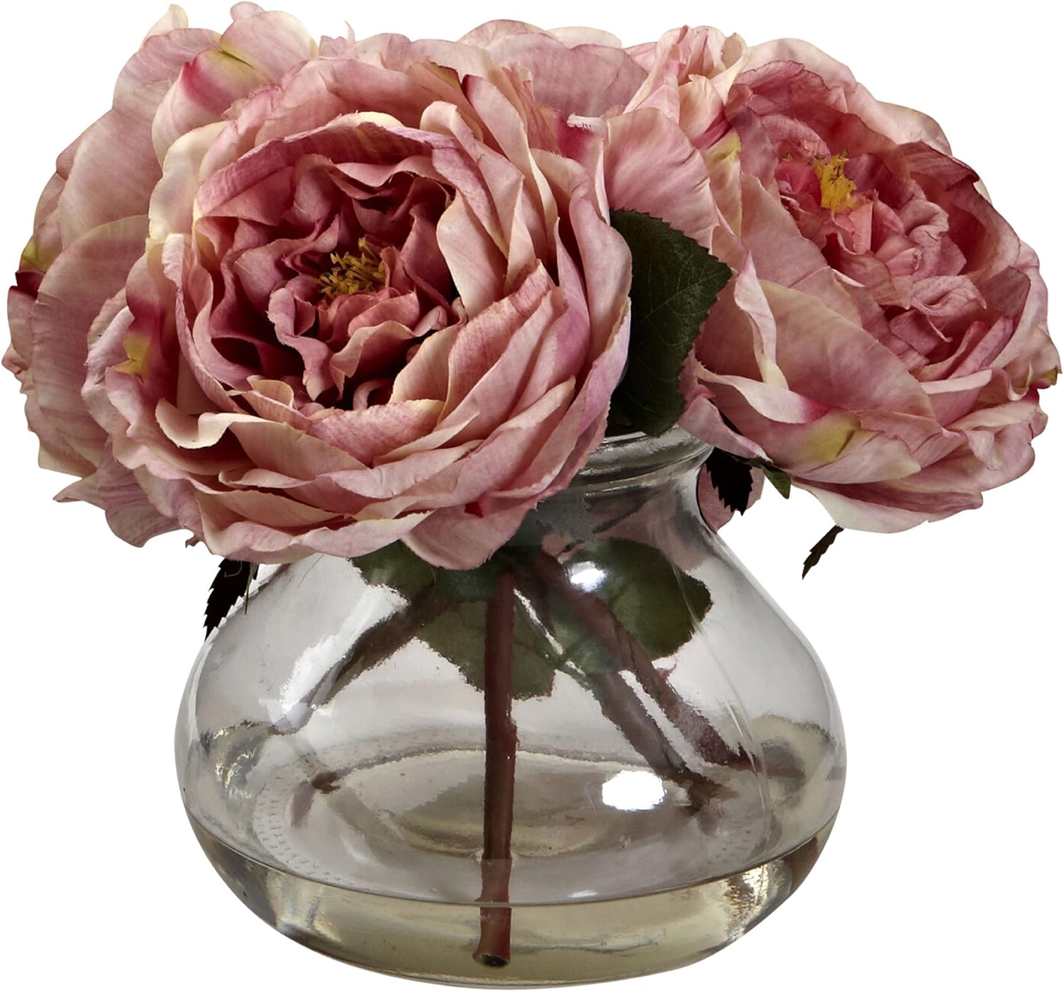 Nearly Natural Fancy Rose with Vase 1
