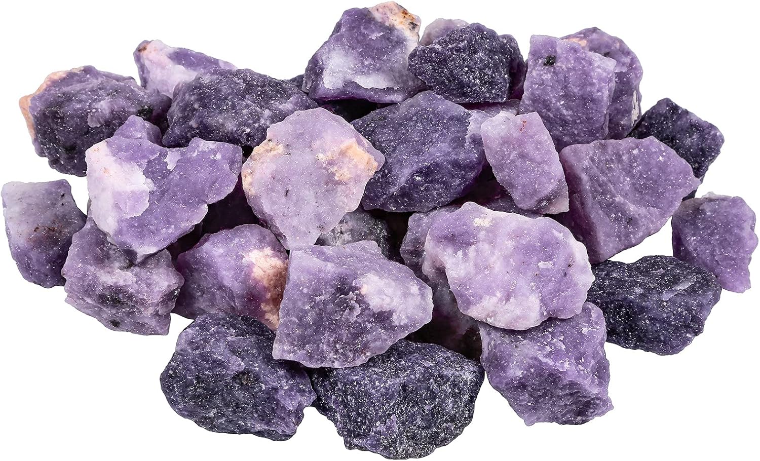 SUNYIK Lilac Crystal Stones 1 Pound for Tumbling and Jewelry