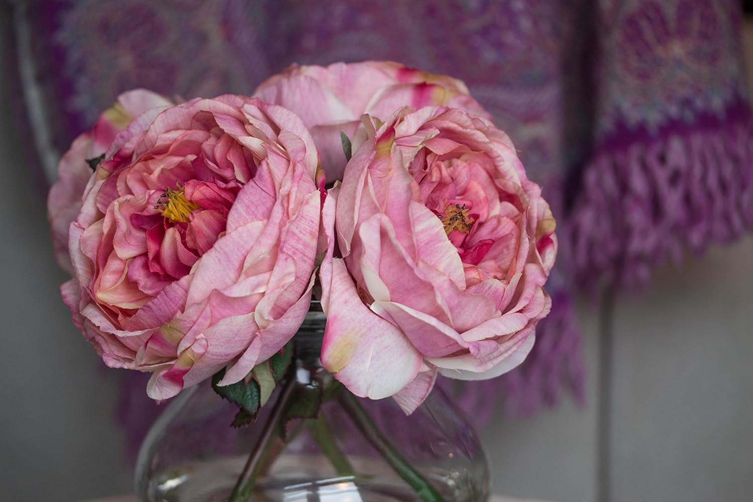 Nearly Natural Fancy Rose with Vase 1