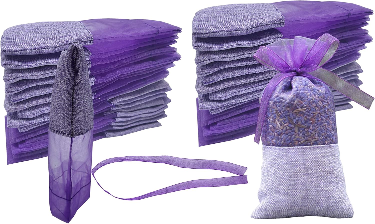 Sanrich 50PCS Lavender Sachet Bags Empty