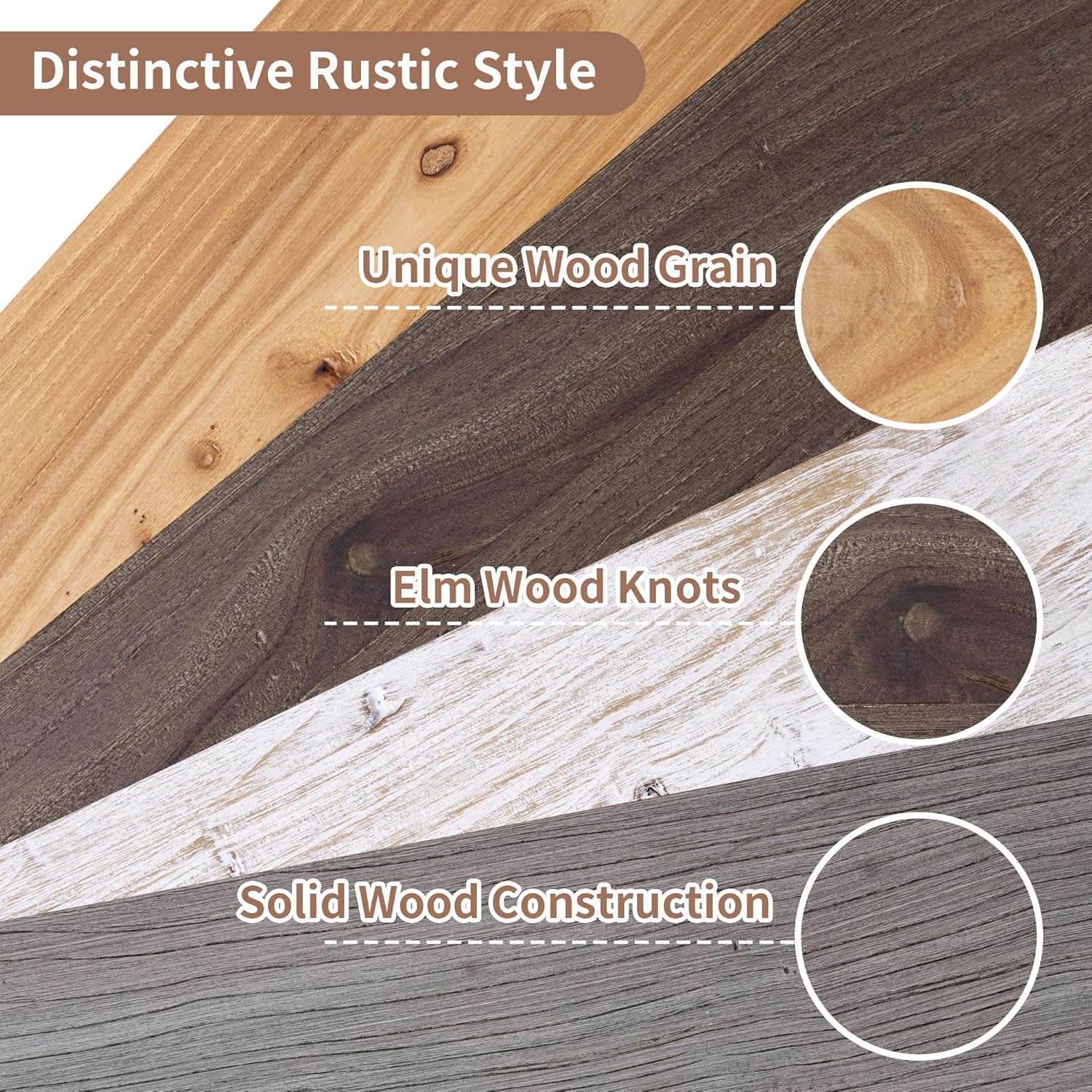Axeman 24 Inch Rustic Floating Wall Shelves 2PCs Natural